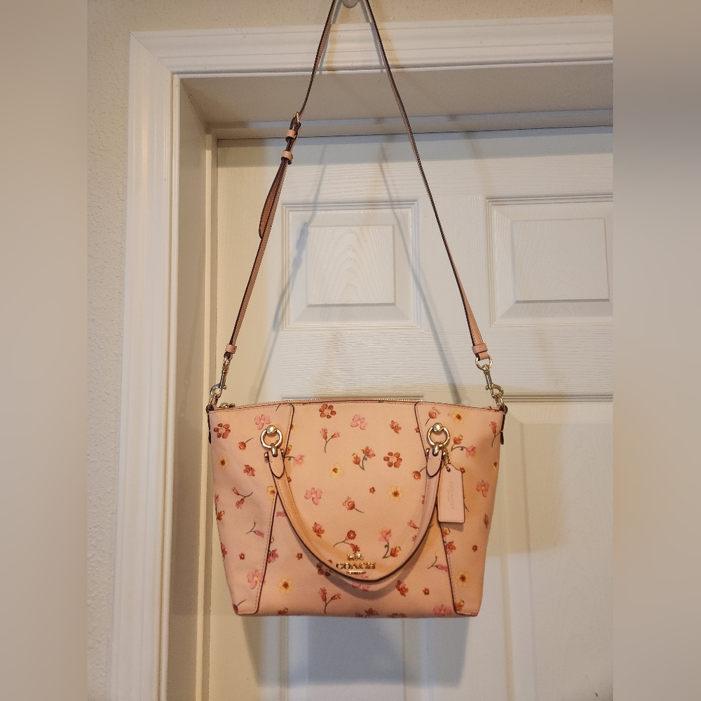 SOLD! Coach Kacey Satchel Bag With Mystical Floral Print (C8618)